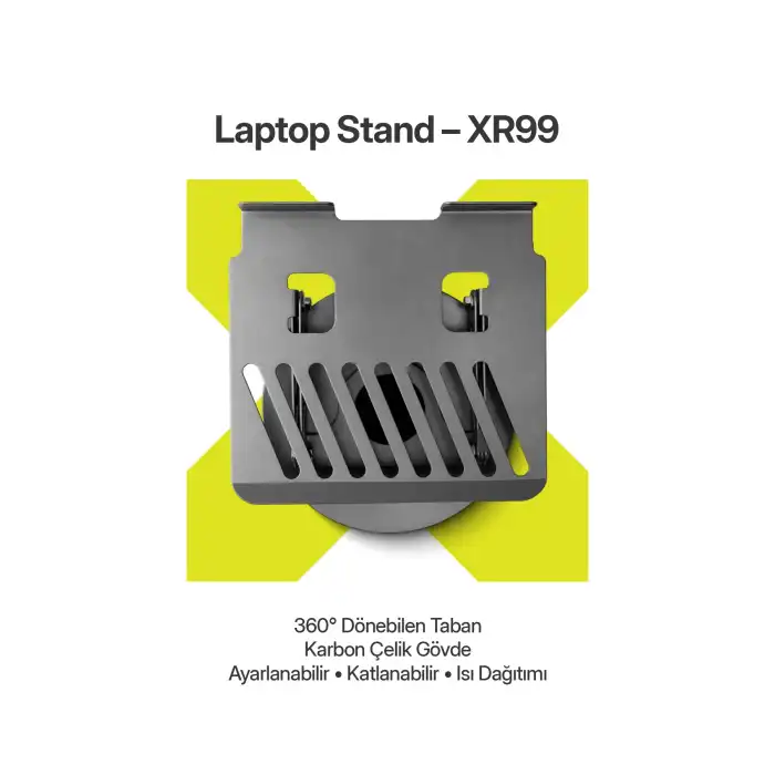 XR99 Yüksek Kalite Metal Ayarlı Laptop Macbook Uyumlu Notebook Tablet Tutucu Altlık Stand