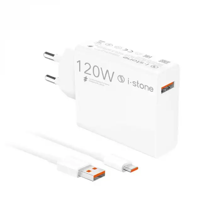 İ-Stone 120W Turbo Şarj Adaptörü + Usb To Type-C Kablo