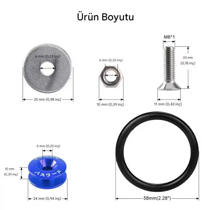 Jdm Tampon Tutucu Tampon Destek Tampon Aksesuarı Tampon Braketi