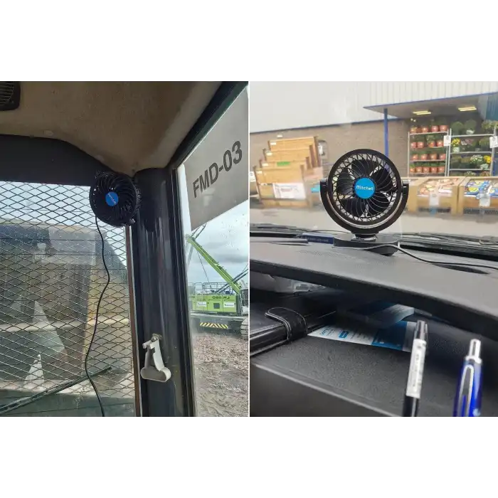 Mitchell Hx-T305 12V 4 İnç Hızkı Turbo Gibi Araç Fanı Araç Vantilatör – Serinliğin Yeni Adı!