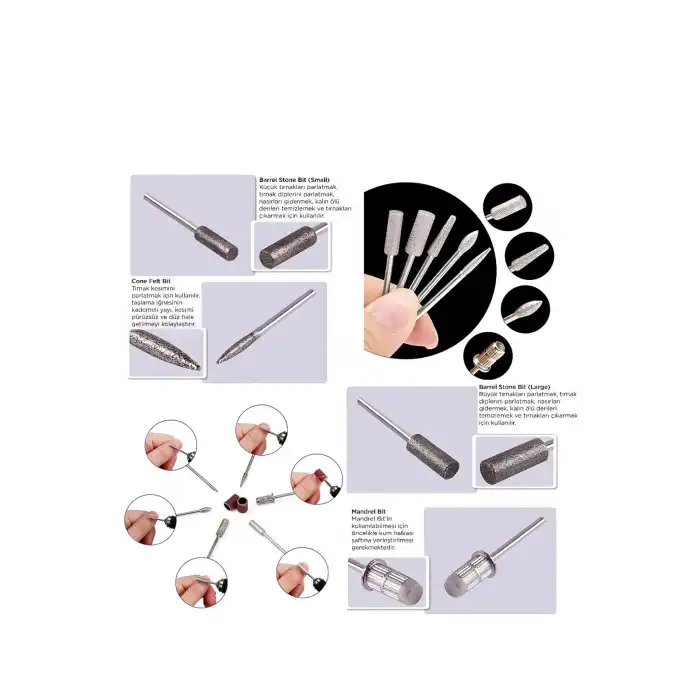 Profesyonel Nail Drill Tırnak Törpü Makinesi – 35.000 RPM | Dijital LED Ekran | Şarjlı | Süper Sessiz