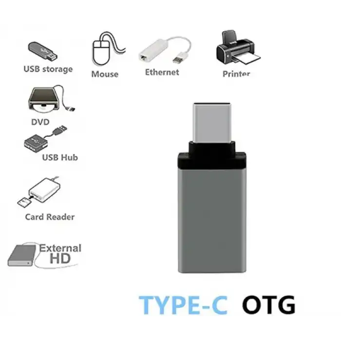 Type-C Mini 3.0 OTG Çevirici | USB Type-C OTG Dönüştürücü