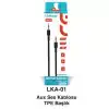 Aux Kablo 3.5Mm Oto Araç Ses Kablosu 1 Metre-Siyah