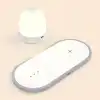 Kablosuz Wireless Şarj Cihazı+Gece Lambası-Beyaz