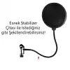Ally Çift Katman Stüdyo için Mikrofon Pop Filtre Youtuber