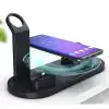 4In1 Wireless Kablosuz Şarj Iphone+Usb C+Micro Usb Şarj Standı