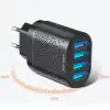 USLİON 4 Port 48W QC 3.0 Hızlı Şarj Usb Şarj Başlık Adaptör