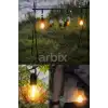 Taşınabilir Solar USB Şarjlı Led Ampül Outdoor Kamp Bahçe Lambası 10W Askılı Kırılmaz Led Işık