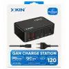 XKIN 120W GaN Şarj İstasyonu 6 Port USB-C PD 30W QC 18W Hızlı Şarj Adaptörü Çoklu Şarj Cihazı XK-HC205