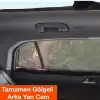 Araba Yan Cam Perdesi Sineklik Araç Oto Güneşlik Örtü Perde Kılıf Siyah