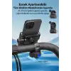 Ally 360° Dönebilen Gidon Telefon Tutucu | Motosiklet Bisiklet Scooter Siyah