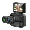 Spor ve Vlog Kamerası Manyetik Aksiyon Kamerası 2.0 Dönebilen Ekran, 1080p Wi-Fi ve Şarj Kutusu ile birlikte
