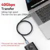 Usb 4.0 Thunderbolt 3/4 Uyumlu Usb-c If Sertifikalı 240w 40gbps 8k 60hz Uhd Hızlı Şarj, Data Ve Gör