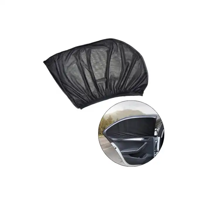 Araba Yan Cam Perdesi Sineklik Araç Oto Güneşlik Örtü Perde Kılıf Siyah