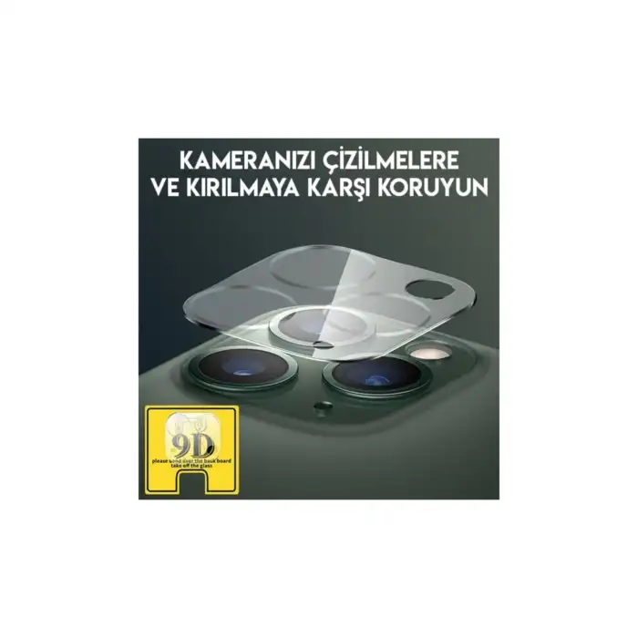 iPhone 11 Pro 11 Pro Max Kamera Koruyucu Kırılmaz Cam, Şeffaf