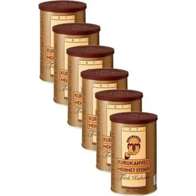 Kurukahveci Mehmet Efendi Türk Kahvesi 250 gr 6lı Teneke