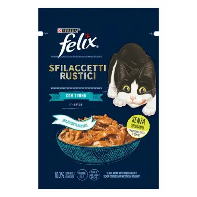 Felix Tasty Shreds Ton Balıklı Yaş Kedi Maması 26x80 Gr