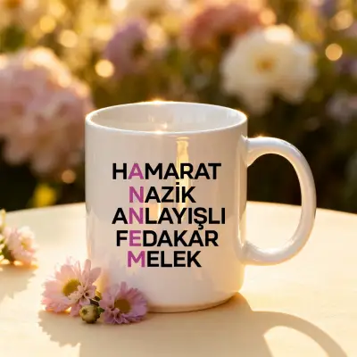 Anne Tanımı – Hamarat, Nazik, Anlayışlı, Fedakâr Melek Kupa Bardak