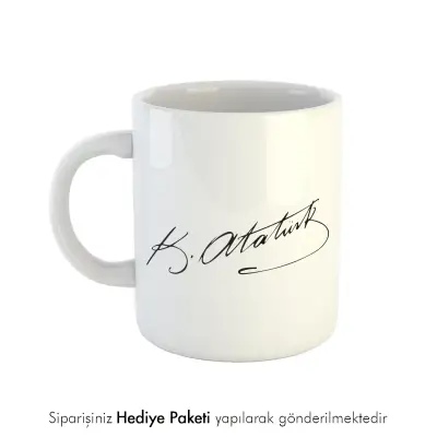 Atatürk İmzalı Kupa Bardak