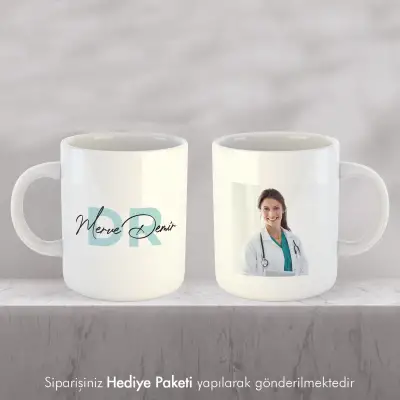 Doktora Özel Hediye İsimli Kupa Bardak