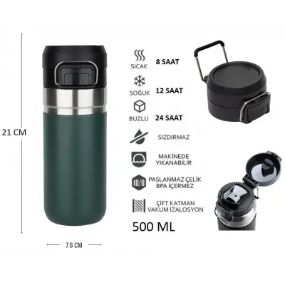 Globox Termos 500ml Yeşil