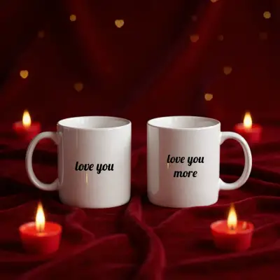 Love You / Love You More – Çift Kupa Seti