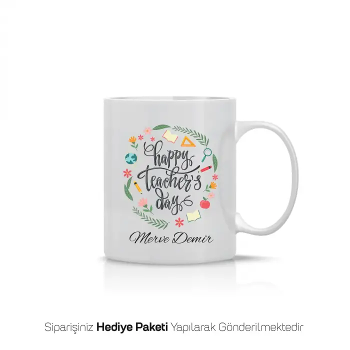 Kişiye Özel Happy Teacher’s Day Kupa Bardak