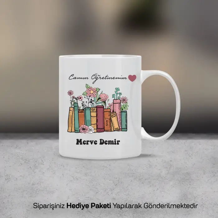 Canım Öğretmenim Temalı Kişiye Özel Kupa Bardak