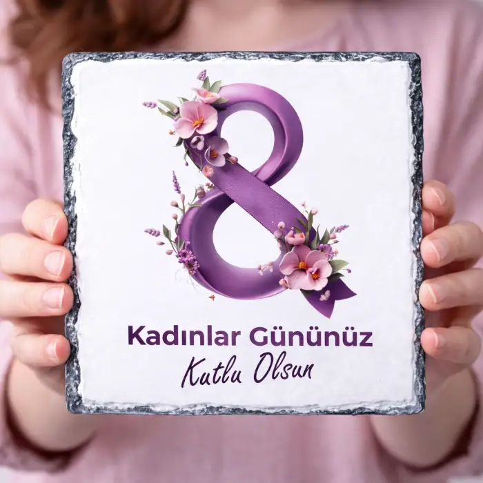 Kişiye Özel 8 Mart Kadınlar Günü Dekoratif Doğal Taş