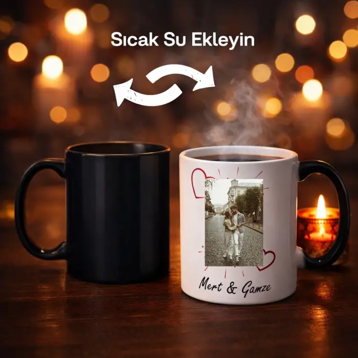 Kişiye Özel Hediye Sihirli Kupa Bardak