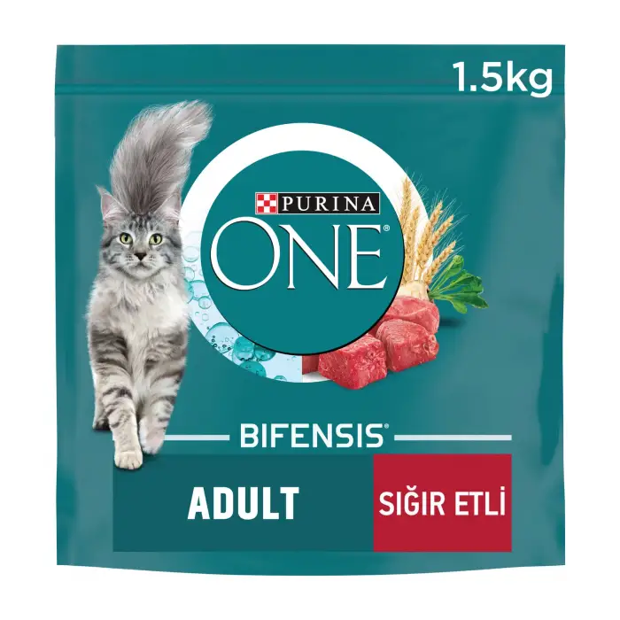 Purina One Yetişkin Sığır Etli Kedi Maması 1,5 Kg x 3 Adet