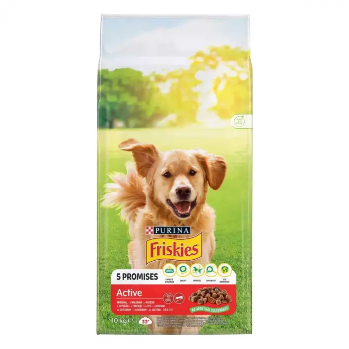 Purina Friskies Active Biftekli Yetişkin Köpek Maması 10 Kg
