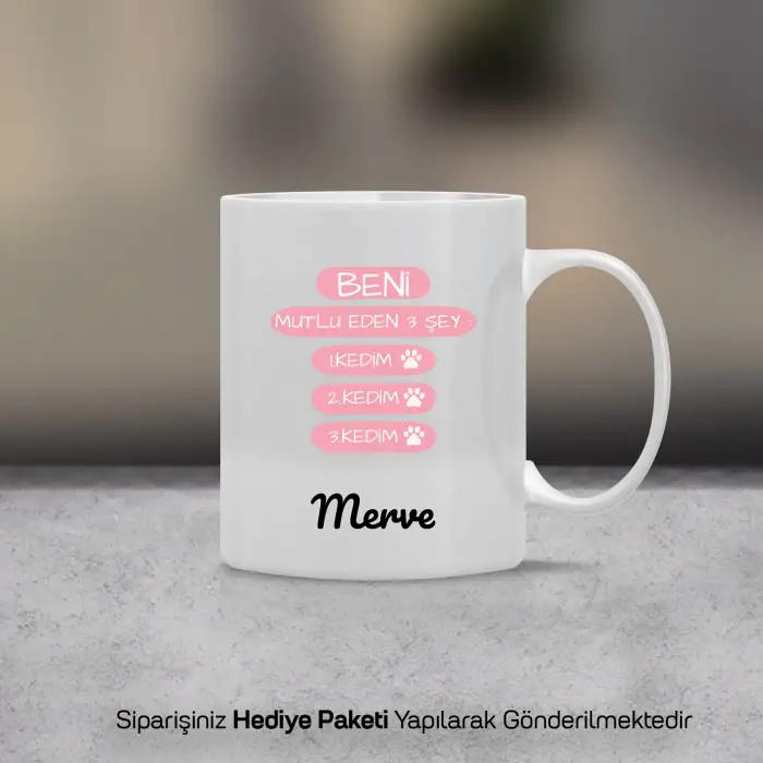 Kedim, Kedim, Kedim Temalı Kişiye Özel Kupa Bardak