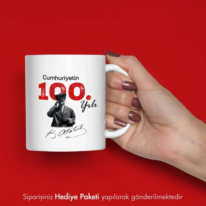 Cumhuriyetin 100. Yılına Özel Kupa Bardak