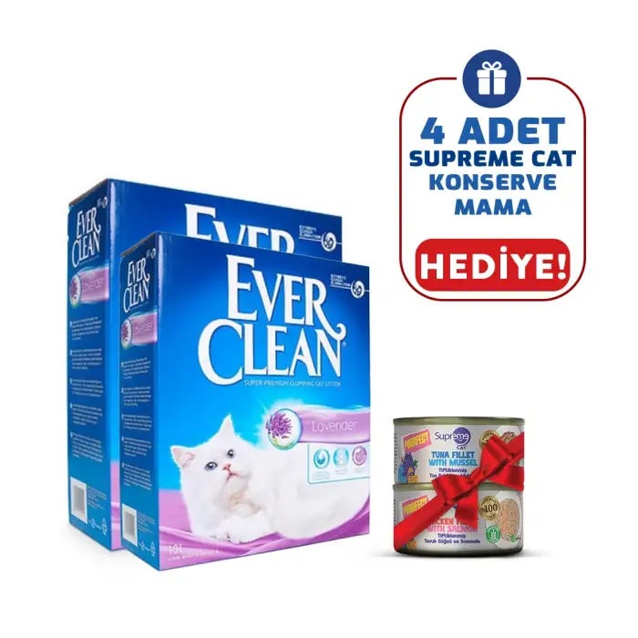 Ever Clean Lavender Lavanta Kokulu 10 lt 2li Kedi Kumu