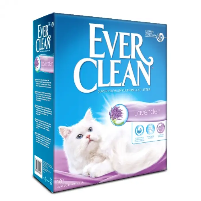 Ever Clean Lavender Lavanta Kokulu Kedi Kumu 10lt + 2 Adet Supreme Cat Konserve Mama Hediyeli