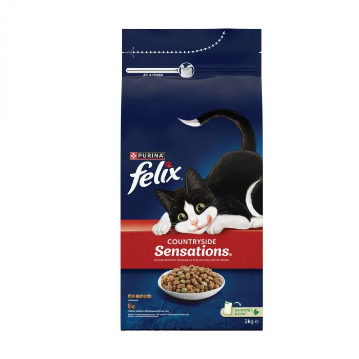 Felix Countryside Sensations Sığır Etli ve Tavuklu 2 kg Yetişkin Kedi Maması