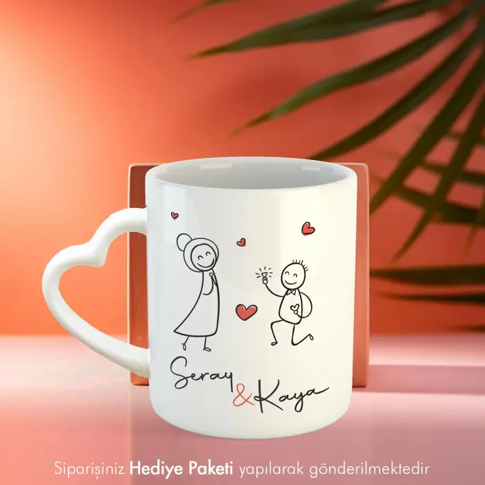 Sonsuz Aşk Temalı 2li Kupa