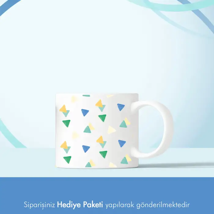 Geometrik Desenli Mini Kupa