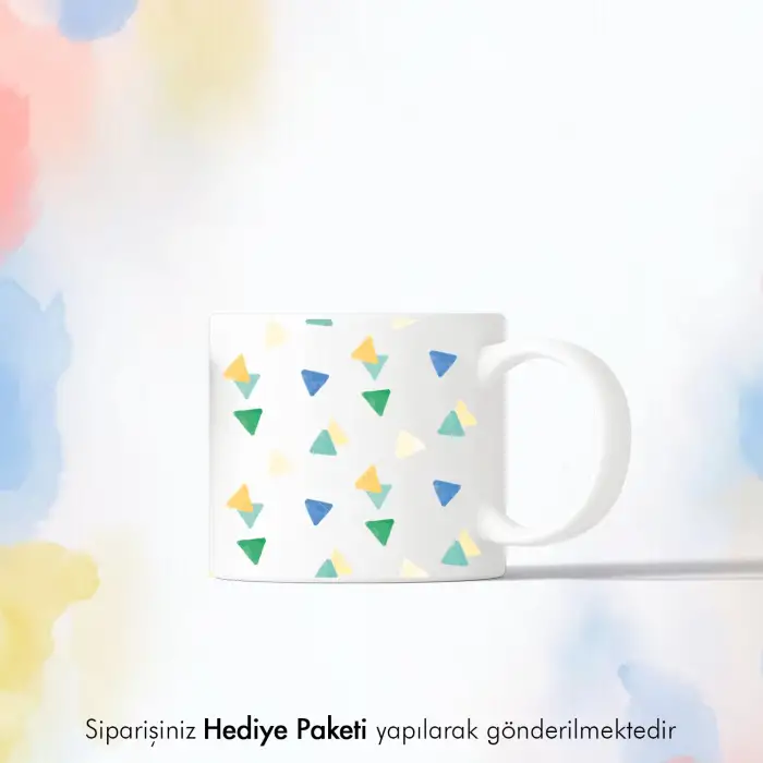 Geometrik Desenli Mini Kupa