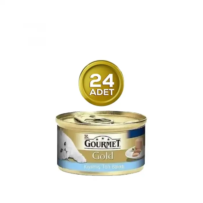Gourmet Gold Kıyılmış Ton Balıklı Kedi Konservesi 85 Gr x 24 Adet