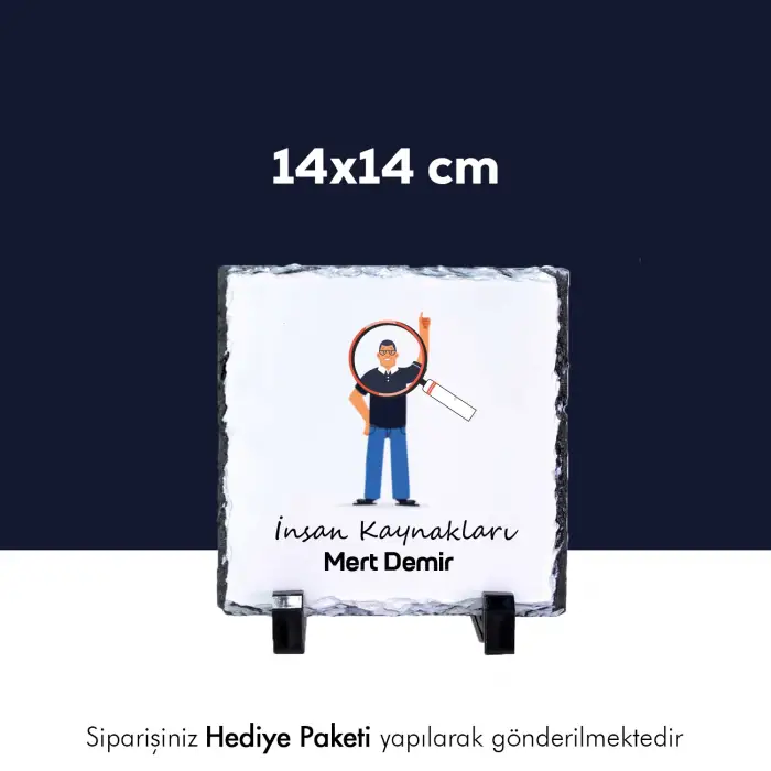 İnsan Kaynaklarına Özel İsim Baskılı Doğal Taş