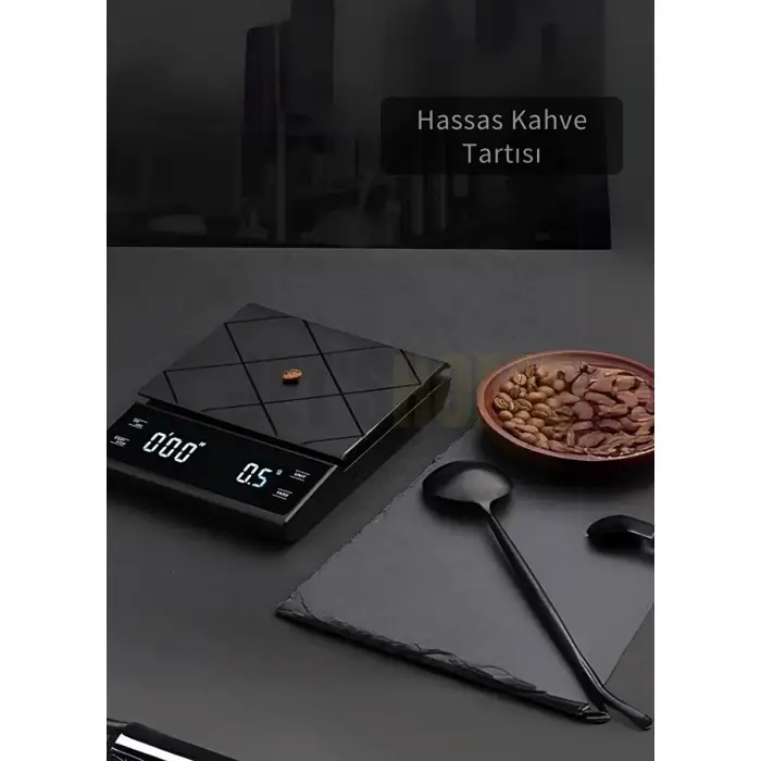 Kahve Terazisi Hassas Zaman Ayarlı Elektronik Mutfak Tartısı