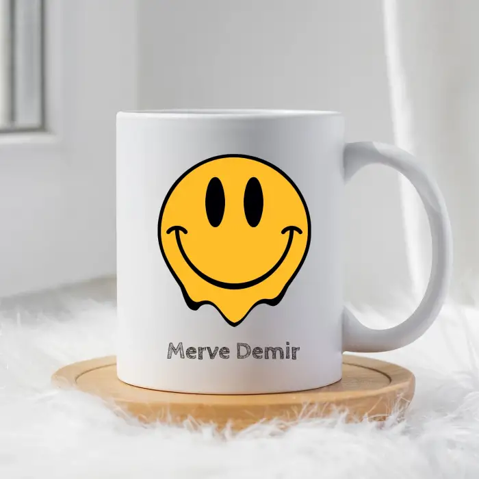 Kişiye Özel Melting Smiley Kupa