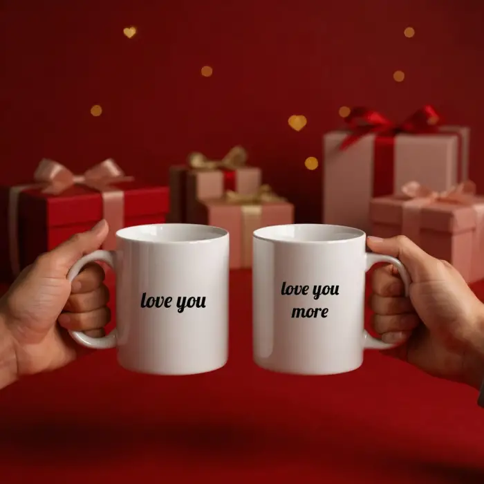 Love You / Love You More – Çift Kupa Seti