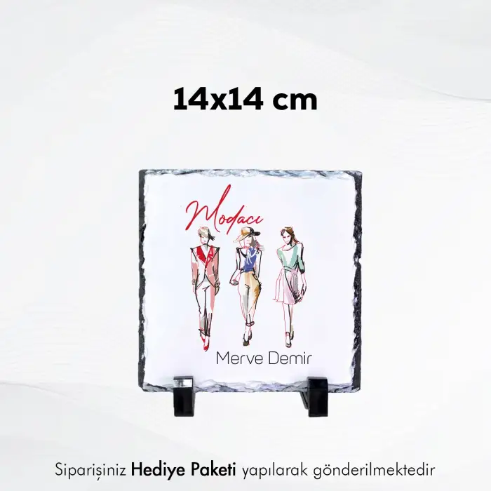 Modacıya Özel İsim Baskılı Doğal Taş