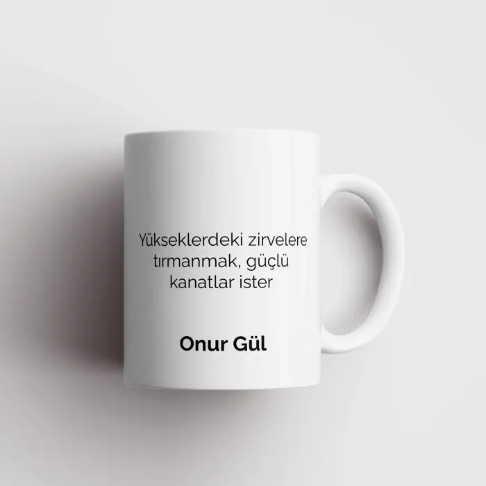 Motivasyon Temalı Kupa Bardak
