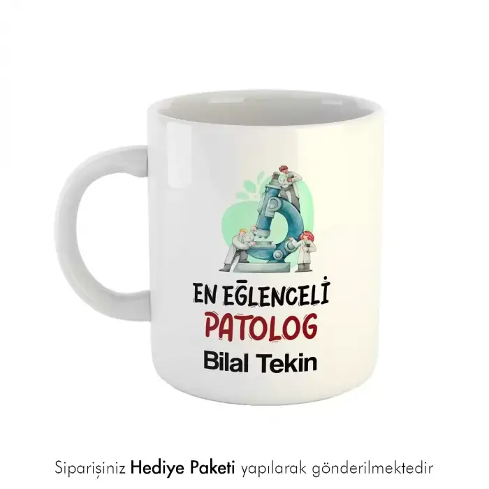 Patolog Tasarımlı İsme Özel Hediye Kupa