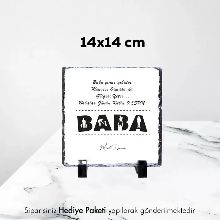 Babalar Gününe Özel İsimli Doğaltaş