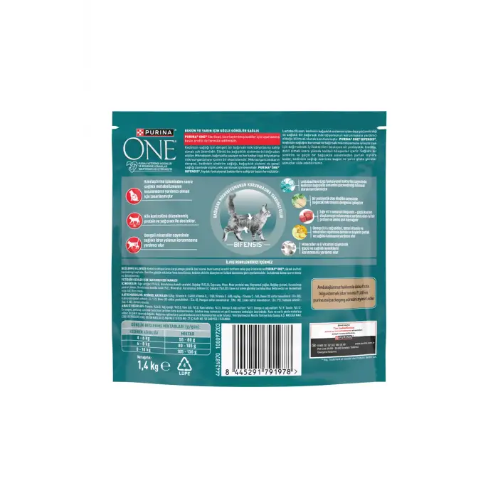 Purina One Yetişkin Sığır Etli Kedi Maması 1,4 Kg